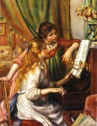 Auguste renoir Young Girls at the Piano Germany oil painting art